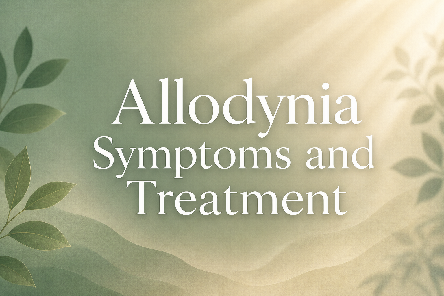 Allodynia Symptoms and Treatment: What This Mysterious Pain Condition Really Means