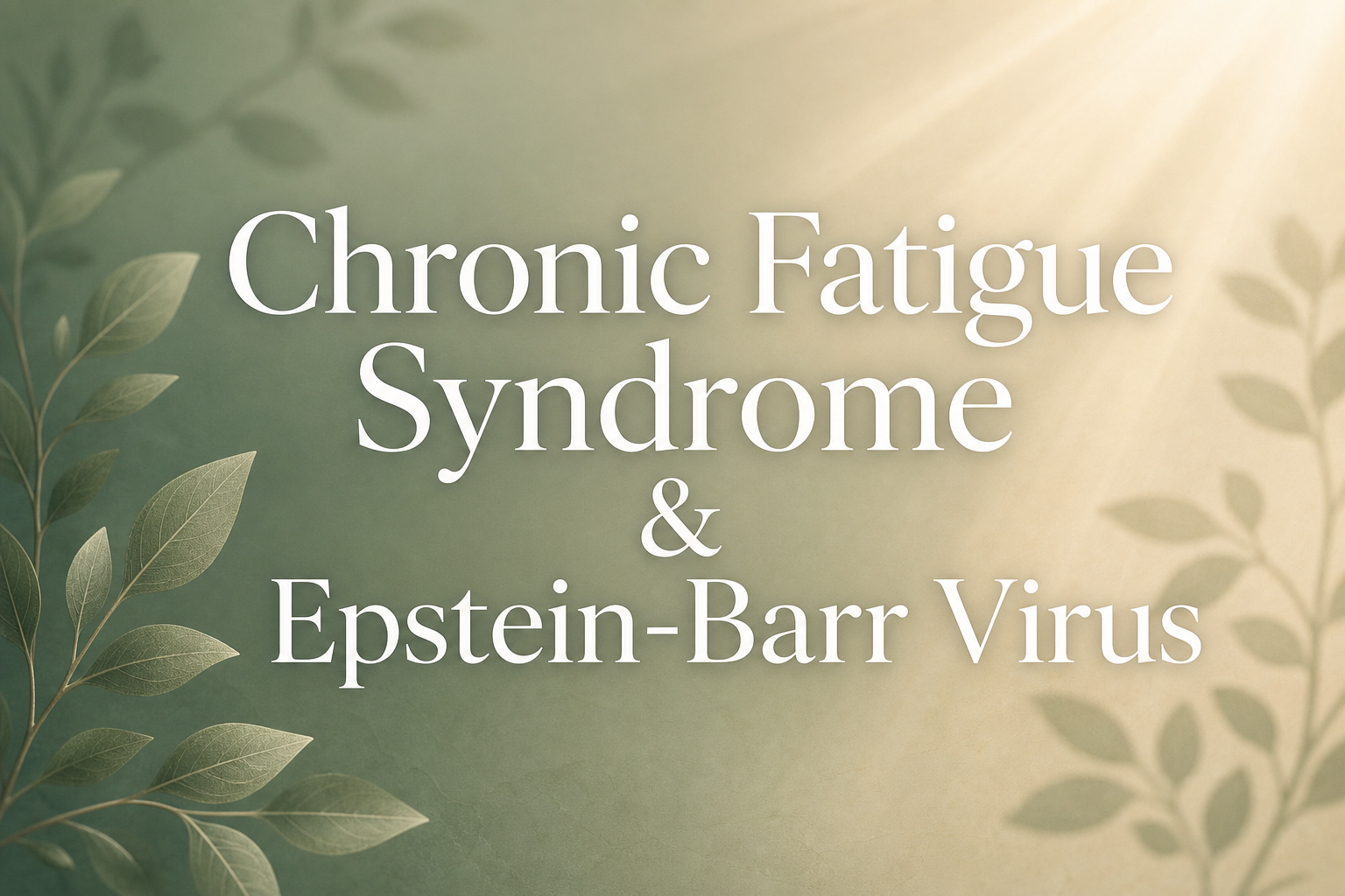 Chronic Fatigue Syndrome and Epstein-Barr Virus: The Hidden Connection Your Doctor May Be Missing