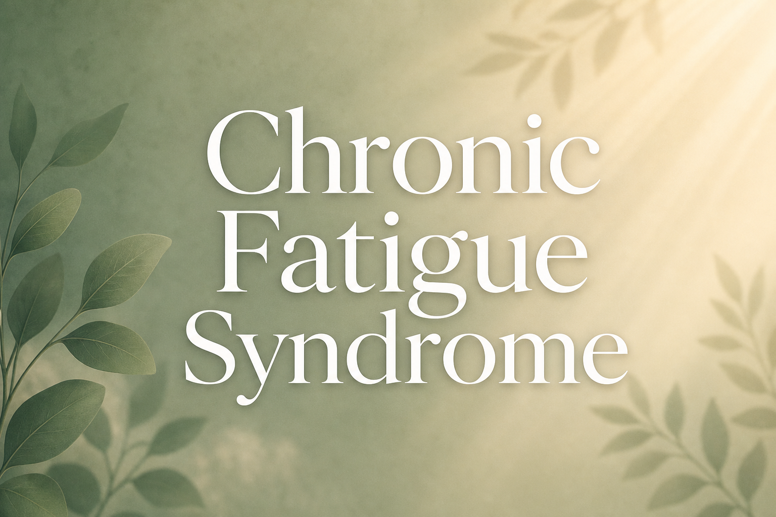 Chronic Fatigue Syndrome: Beyond Just Being Tired — What's Really Happening in Your Body