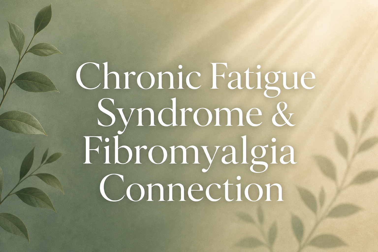 chronic fatigue syndrome and fibromyalgia connection — The Bridge Health Recovery Center