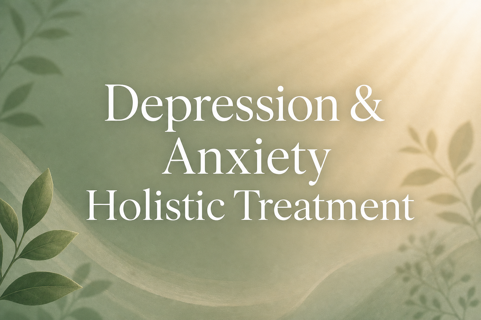 depression and anxiety holistic treatment — The Bridge Health Recovery Center