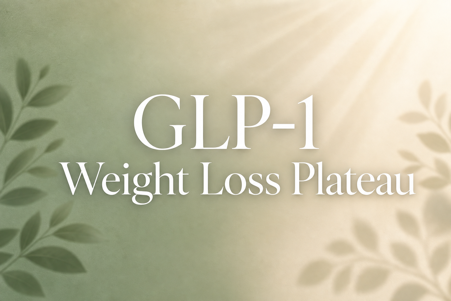 GLP-1 weight loss plateau — why it happens and how to break through