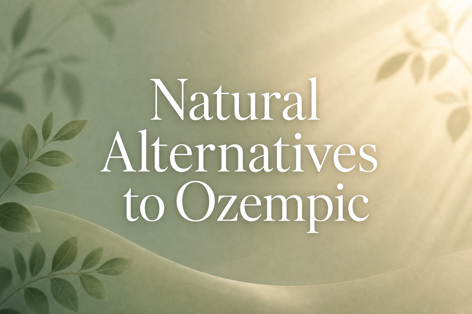 Natural Alternatives to Ozempic: Evidence-Based Ways to Support GLP-1 Naturally