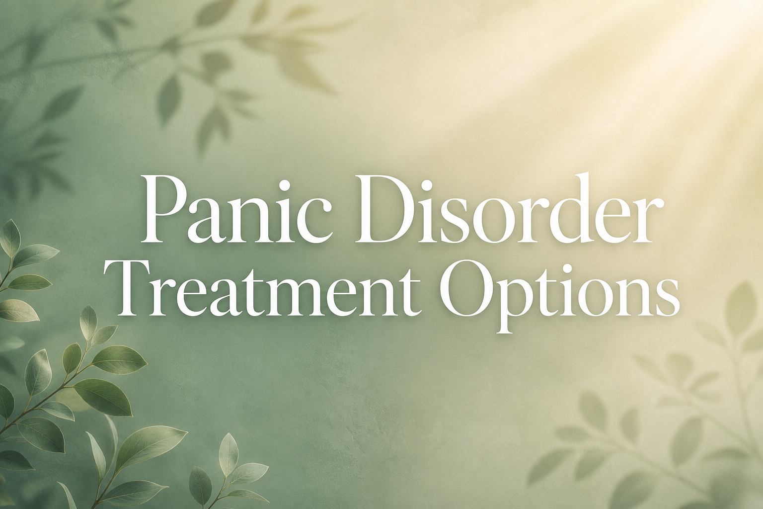 Panic Disorder Treatment Options: A Complete Guide to Finding Real Relief