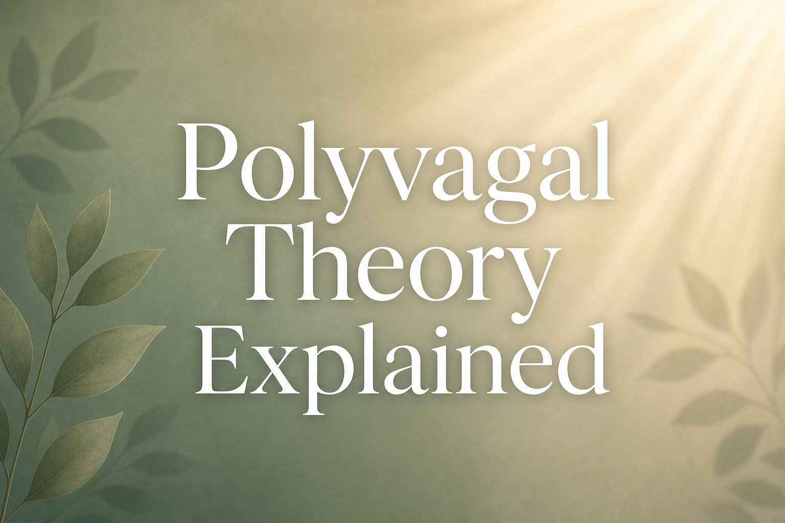 Polyvagal Theory Explained for Beginners: Your Nervous System's Hidden Map to Healing