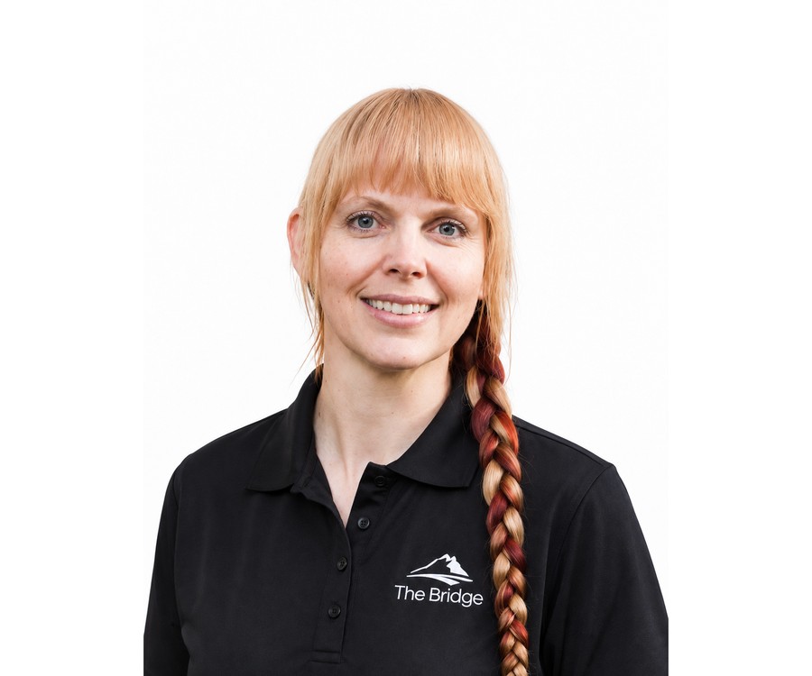 Heidi Loveland, Foot Zoning practitioner at The Bridge Health Recovery Center — supporting recovery from chronic pain and stress at a residential retreat in New Harmony, Utah.