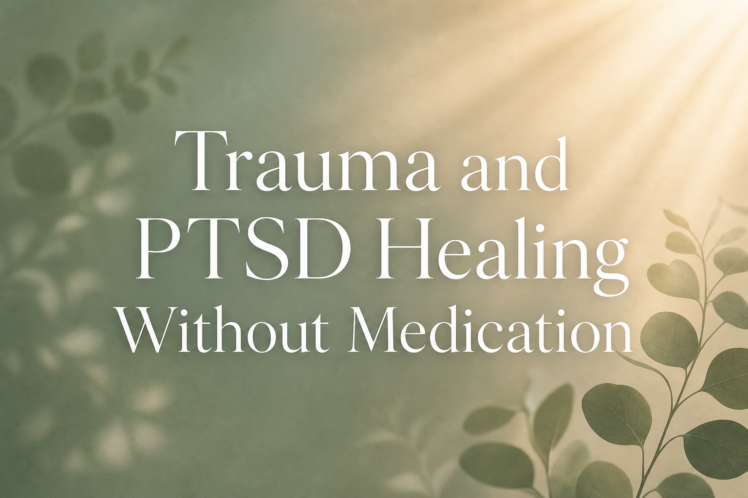 Trauma and PTSD Healing Without Medication: A Complete Guide to Natural Recovery