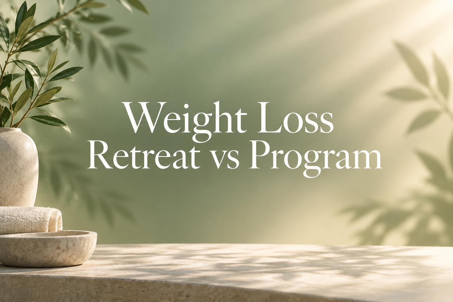 weight loss retreat vs weight loss program — The Bridge Health Recovery Center