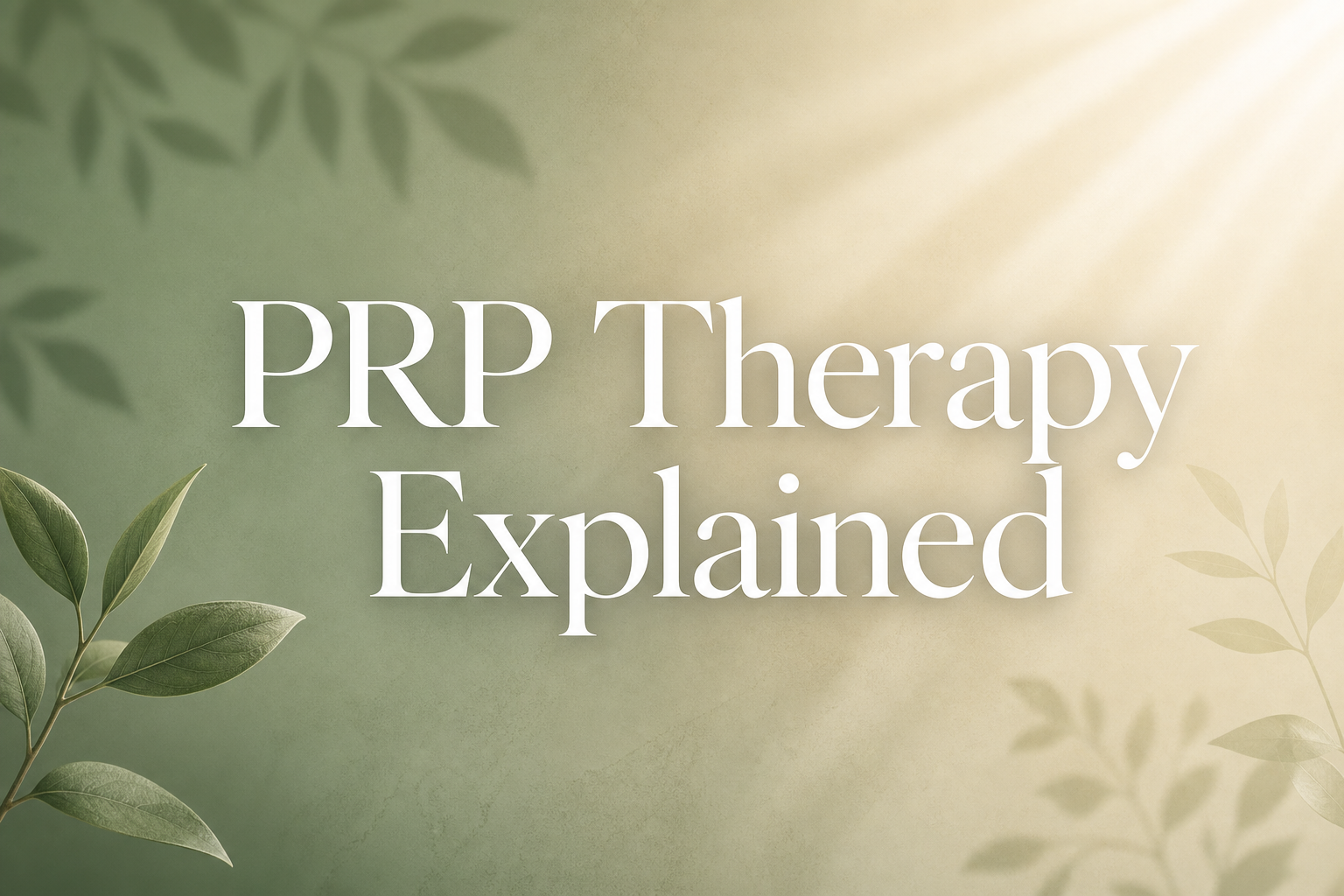 what is prp therapy platelet rich plasma — The Bridge Health Recovery Center