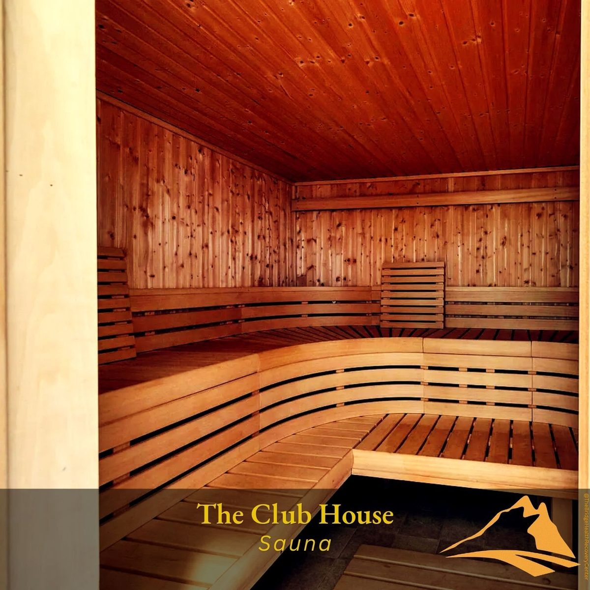 Cedar sauna for relaxation at The Bridge Health Recovery Center