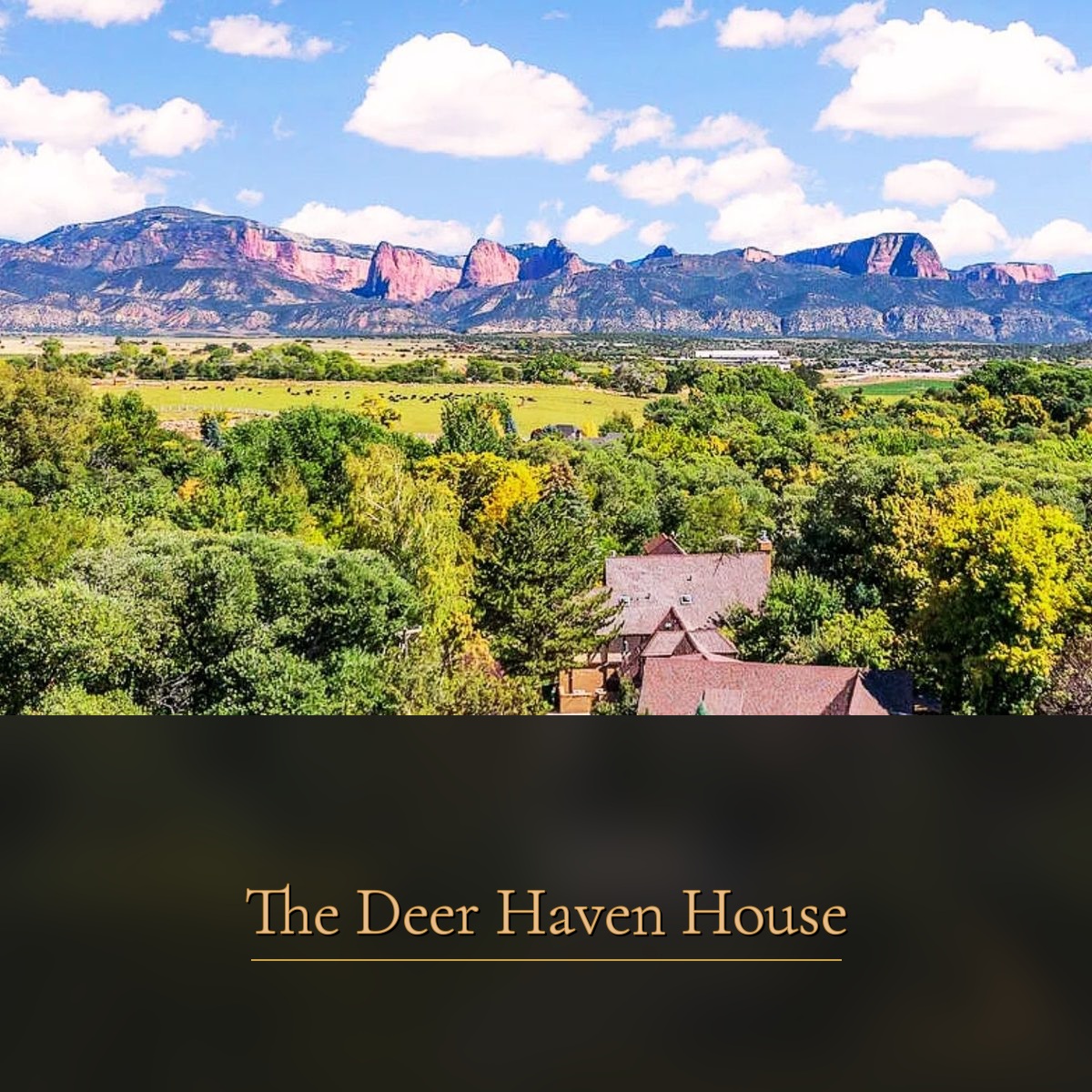 Front entrance bridge over stream at The Deer Haven House