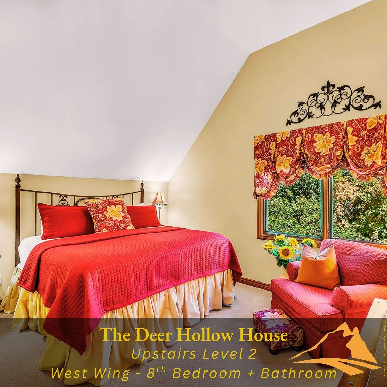 West wing ninth bedroom at The Deer Hollow House